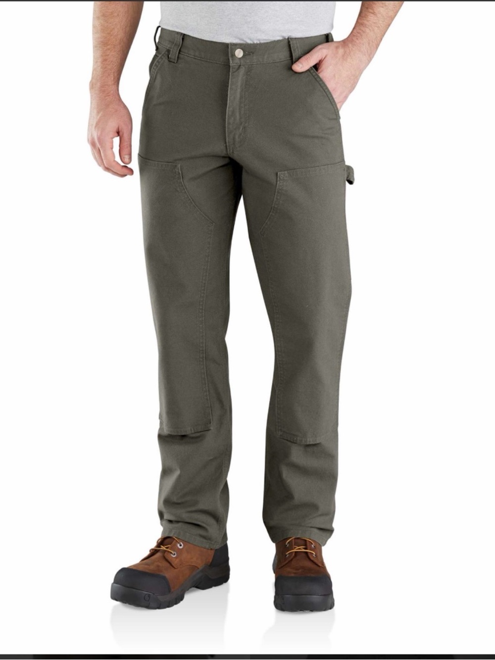 Carhartt Men's Olive Green Cargo Work Pants